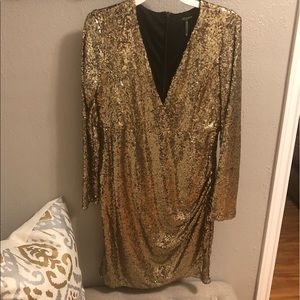 Gold XTAREN PLUS dress